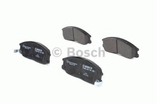 BOSCH 0986424729 Комплект гальмівних колодок, дискове гальмо