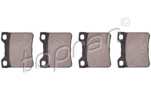 TOPRAN 722491 Комплект гальмівних колодок, дискове гальмо