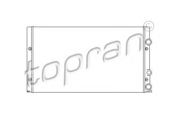 TOPRAN 105750 Радіатор, охолодження двигуна