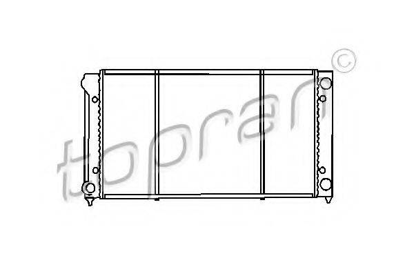 TOPRAN 103445 Радіатор, охолодження двигуна