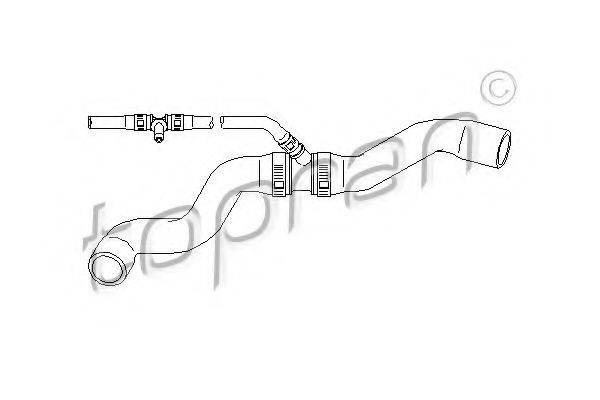 TOPRAN 111804 Шланг радіатора
