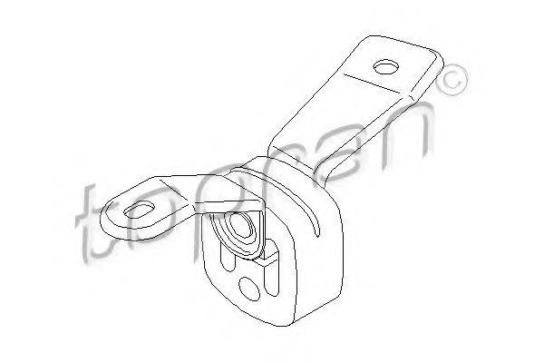 TOPRAN 110139 Кронштейн, глушник