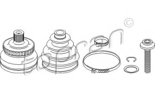 TOPRAN 111725 Шарнірний комплект, приводний вал