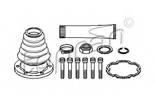TOPRAN 108211 Комплект пильника, приводний вал