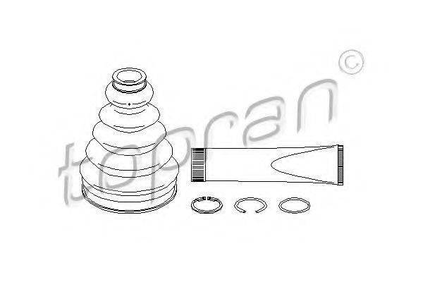 TOPRAN 111676 Комплект пильника, приводний вал