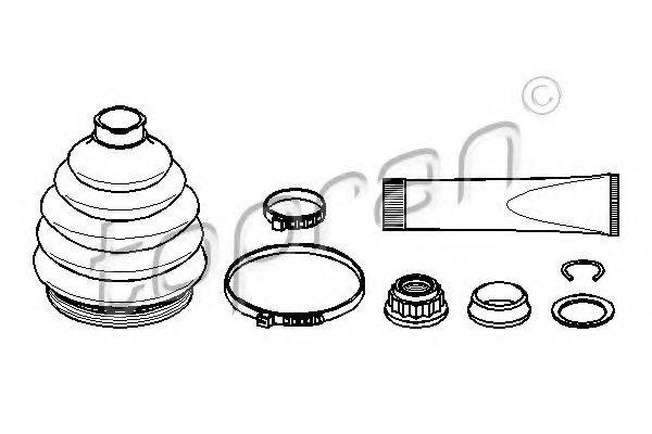 TOPRAN 111779 Комплект пильника, приводний вал