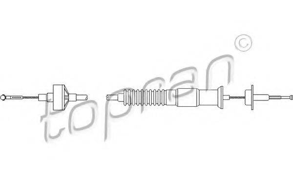 TOPRAN 103144 Трос, управління зчепленням