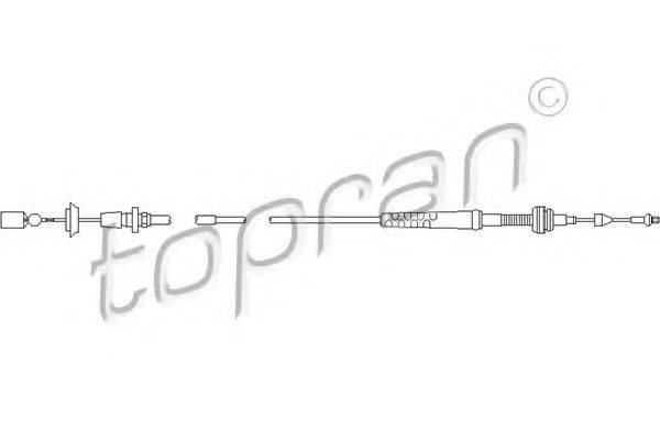 TOPRAN 103083 Тросик газу