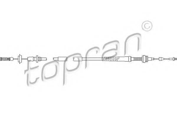 TOPRAN 109821 Тросик газу