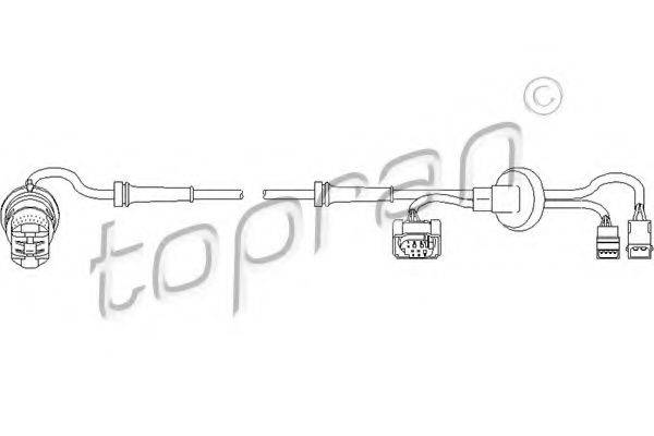 TOPRAN 109925 Датчик, частота обертання колеса