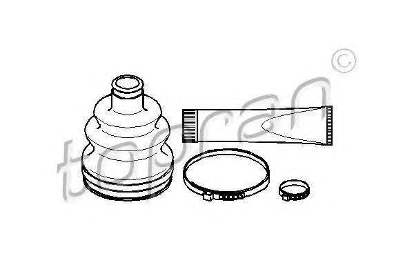 TOPRAN 200524 Комплект пильника, приводний вал