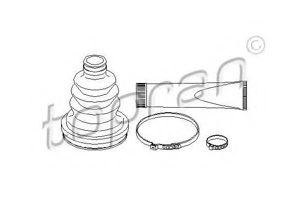 TOPRAN 200526 Комплект пильника, приводний вал