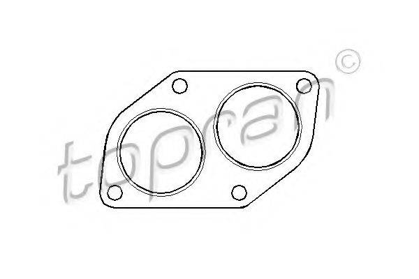 TOPRAN 201742 Прокладка, труба вихлопного газу