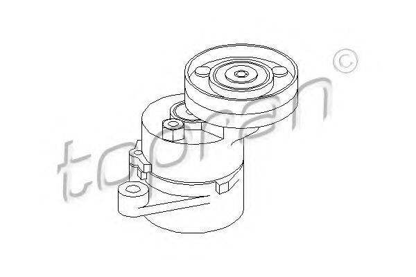 TOPRAN 205740 Натяжний ролик, полікліновий ремінь