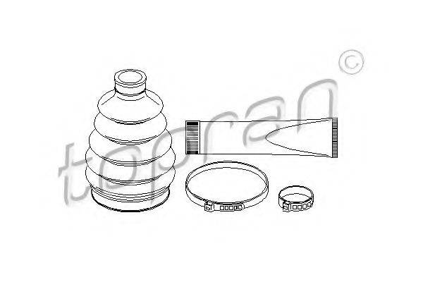 TOPRAN 206490 Комплект пильника, приводний вал