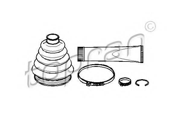 TOPRAN 207119 Комплект пильника, приводний вал