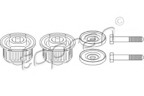TOPRAN 400536 Втулка, балка мосту