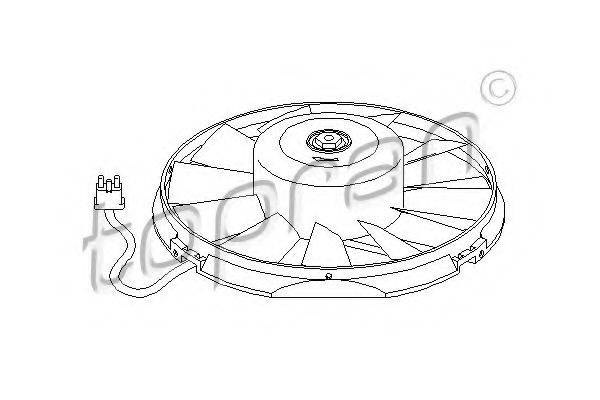 TOPRAN 400914 Вентилятор, охолодження двигуна