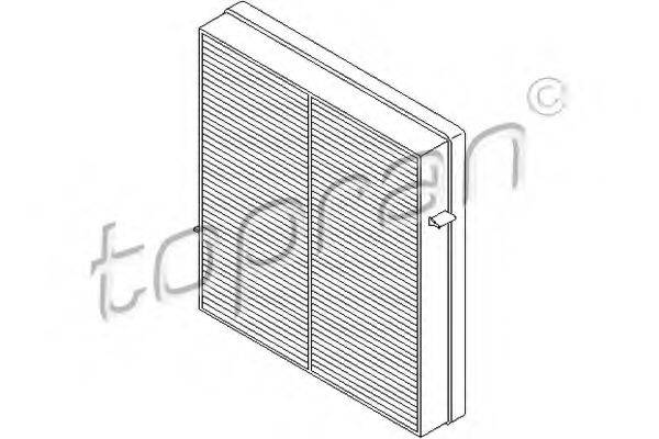 TOPRAN 401383 Фільтр, повітря у внутрішньому просторі