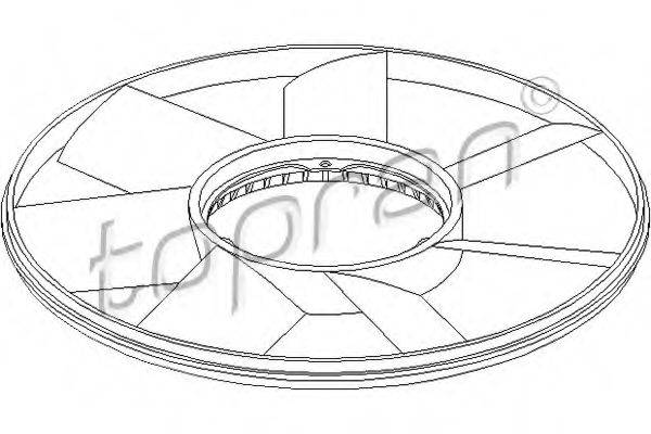 TOPRAN 500904 Крильчатка вентилятора, охолодження двигуна