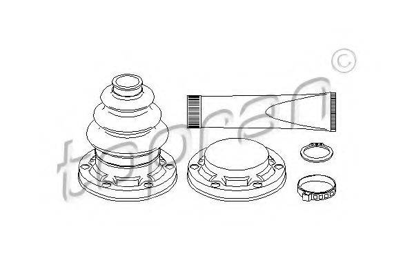 TOPRAN 501319 Комплект пильника, приводний вал