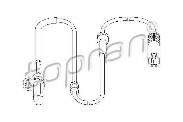 TOPRAN 501234 Датчик, частота обертання колеса