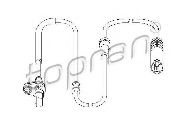 TOPRAN 501537 Датчик, частота обертання колеса