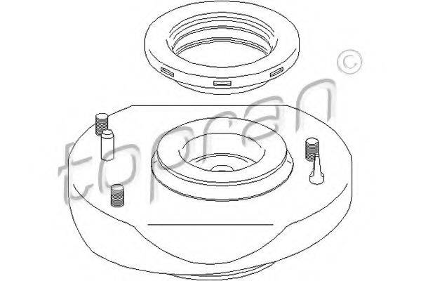 TOPRAN 700356 Опора стійки амортизатора