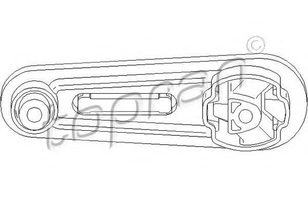 TOPRAN 700553 Підвіска, двигун