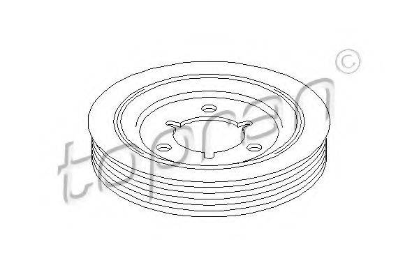 TOPRAN 721974 Ремінний шків, колінчастий вал