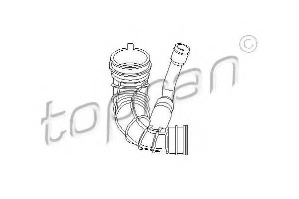 TOPRAN 722082 Рукав повітрозабірника, повітряний фільтр