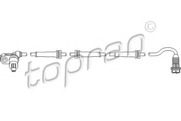TOPRAN 721608 Датчик, частота обертання колеса