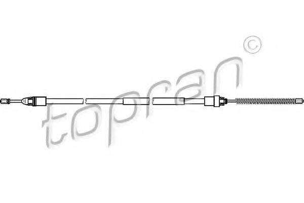 TOPRAN 721660 Трос, стоянкова гальмівна система