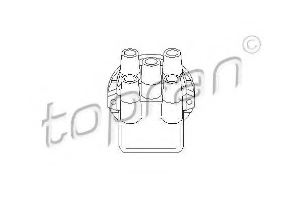 TOPRAN 722263 Кришка розподільника запалювання