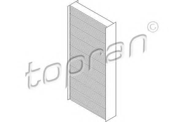 TOPRAN 722551 Фільтр, повітря у внутрішньому просторі