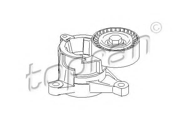TOPRAN 722413 Натягувач ременя, клинового зубча