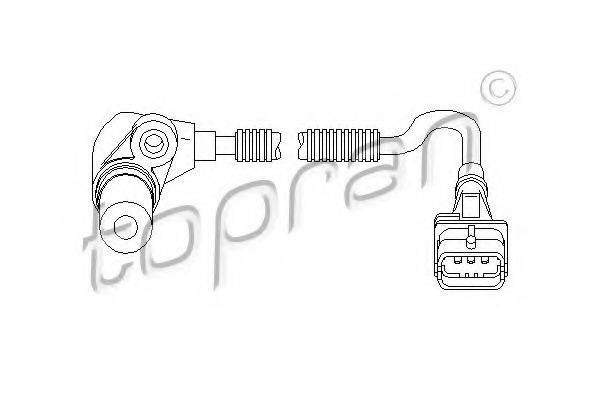 TOPRAN 207881 Датчик частоти обертання, керування двигуном
