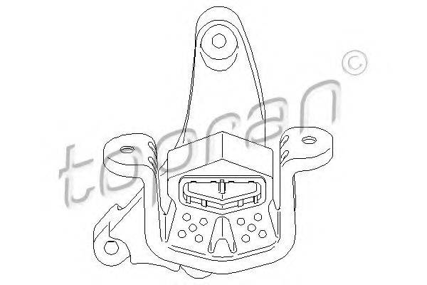TOPRAN 113343 Підвіска, ступінчаста коробка передач