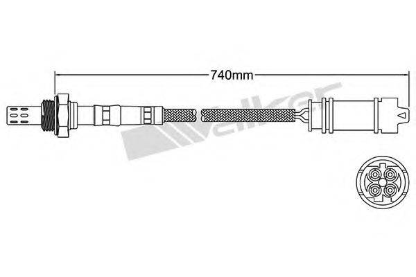 WALKER PRODUCTS 25024390 Лямбда-зонд