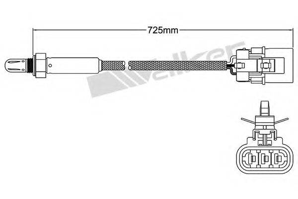 WALKER PRODUCTS 25023509 Лямбда-зонд