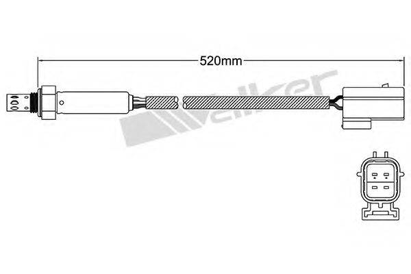 WALKER PRODUCTS 25024804 Лямбда-зонд