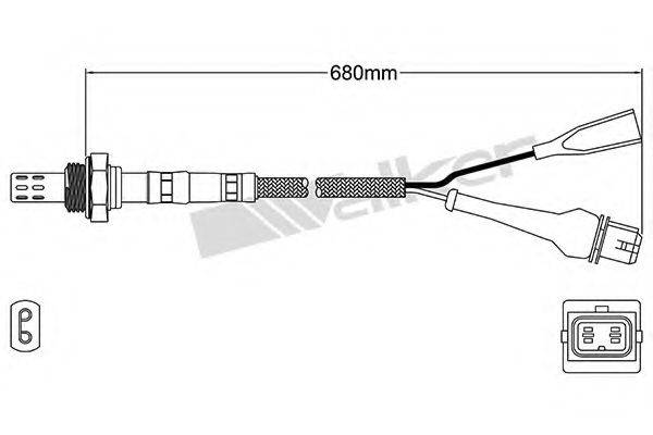 WALKER PRODUCTS 25023124 Лямбда-зонд