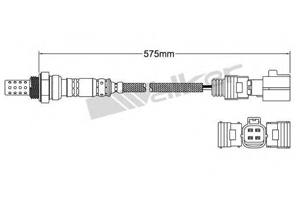 WALKER PRODUCTS 25024870 Лямбда-зонд