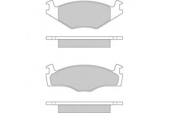 E.T.F. 120261 Комплект гальмівних колодок, дискове гальмо