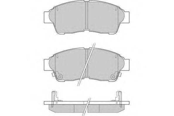 E.T.F. 120526 Комплект гальмівних колодок, дискове гальмо