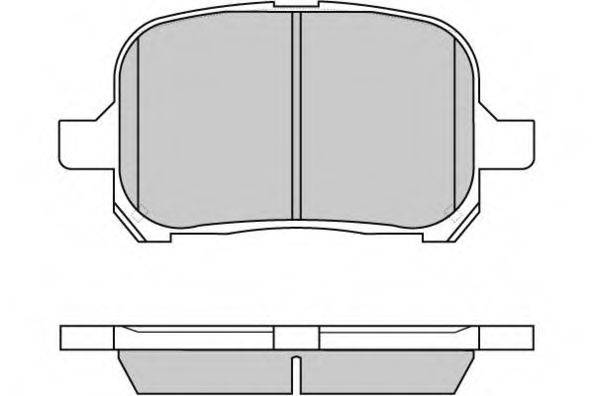 E.T.F. 120761 Комплект гальмівних колодок, дискове гальмо