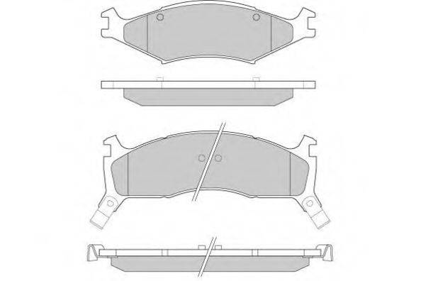 E.T.F. 120772 Комплект гальмівних колодок, дискове гальмо