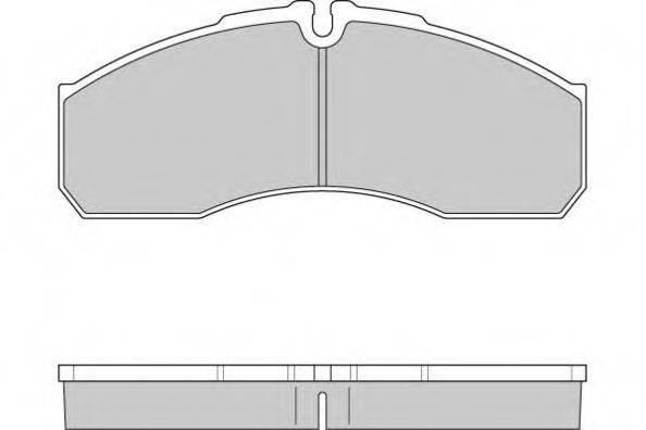 E.T.F. 120952 Комплект гальмівних колодок, дискове гальмо