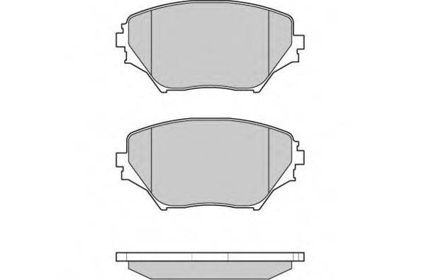 E.T.F. 120993 Комплект гальмівних колодок, дискове гальмо