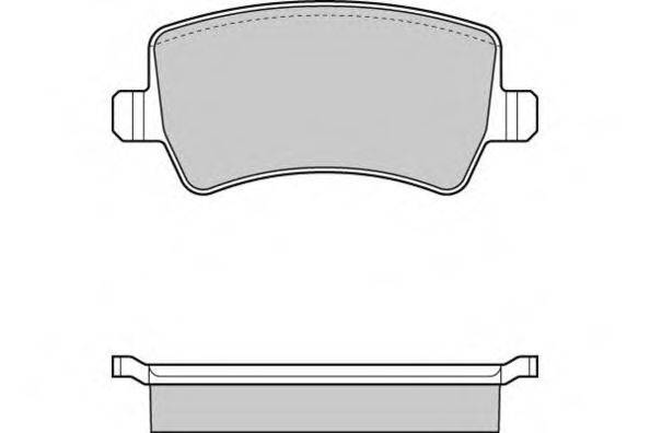 E.T.F. 121298 Комплект гальмівних колодок, дискове гальмо